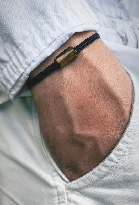 biżuteria męska Męska Bransoletka Tygrysie Oko