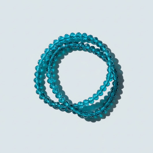 bransoletki ze szkła Turkusowy zestaw bransoletek