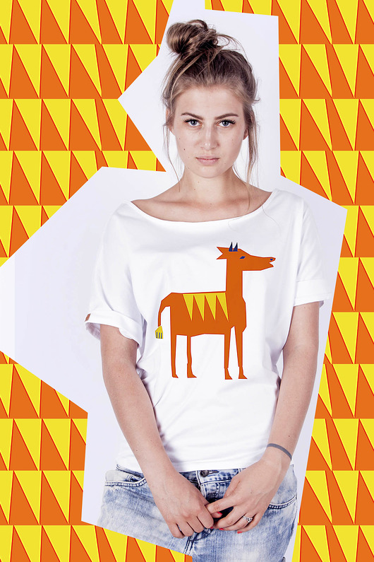 T-shirt damski `zwierz z lasu' dziendobry