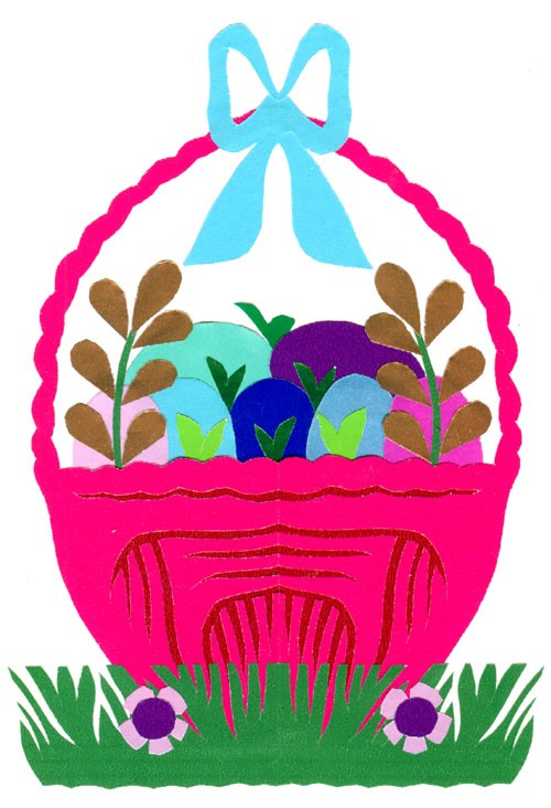 WIELKANOC_9 (Easter Cutout Card)  na ludowo