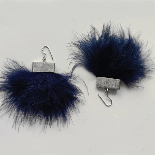 kolczyki z piórami PIÓRKO kolczyki