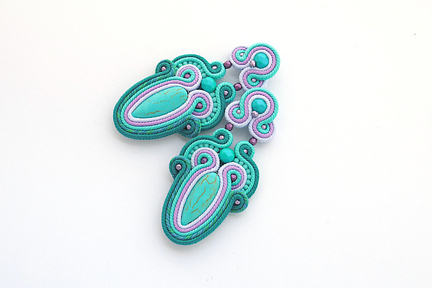 kolczyki soutache Jesienne boho 2
