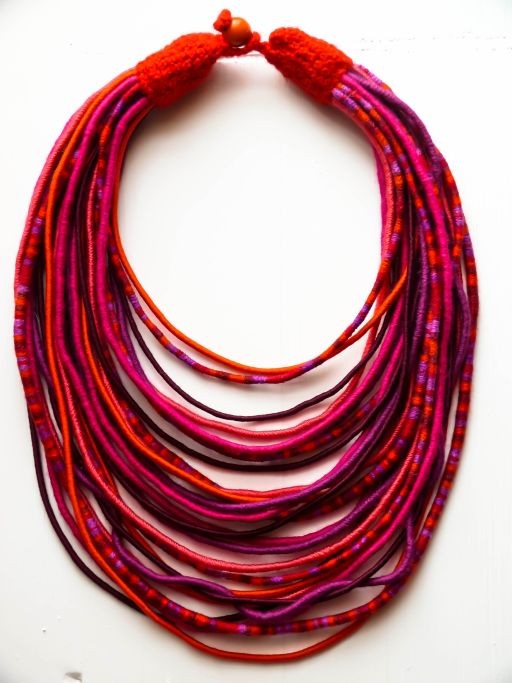 FRIDA - naszyjnik MAASAI, boho, ethno, folk Kaeshmi