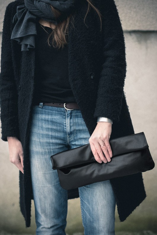 Kopertowka oversized czarna patkas