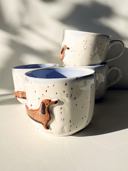 kubki Kubek ceramiczny jamnik