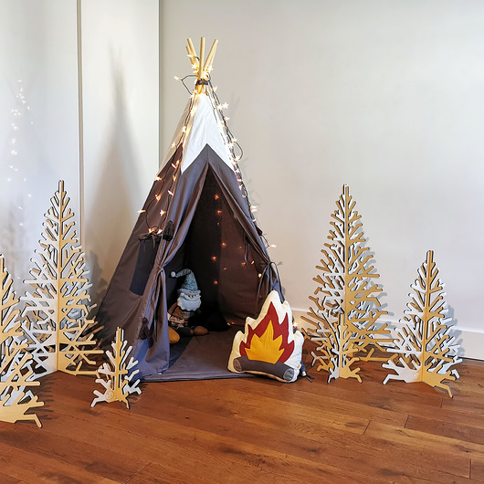 Tipi Szare Teepee Szary Namiot dla dzieci Etnopia