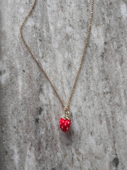 chokery Naszyjnik z truskawką