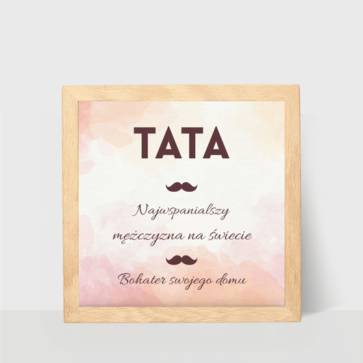 plakaty Plakat na Dzień Taty, dekoracja 20 x 20