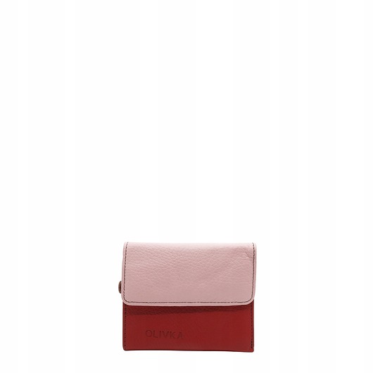 portfele damskie Portfel damski skórzany miejsce na bilon zdjęcie przegródki OLIVKA