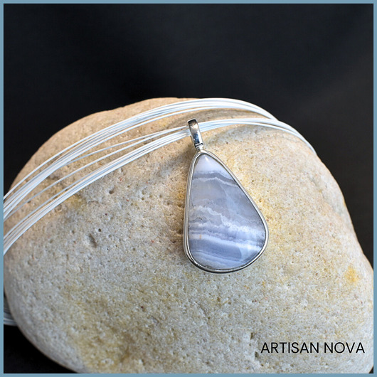 srebrne naszyjniki SKY AGATE 