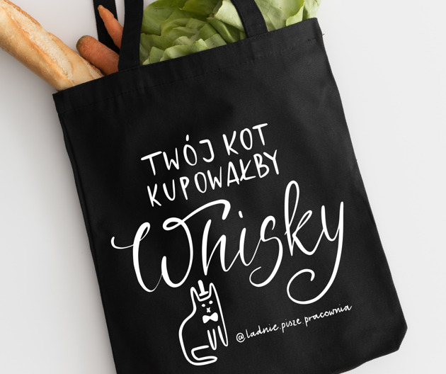 torby na zakupy Torba Twój Kot Kupowałby Whisky