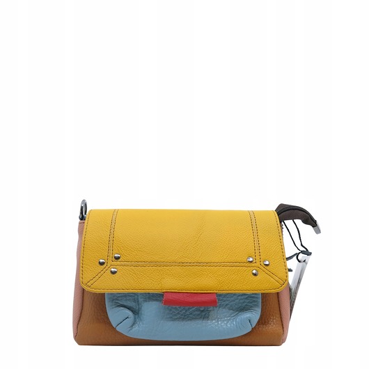 torby na ramię Torebka skórzana, miękka, na ramię długi pasek oryginalna zero waste OLIVKA