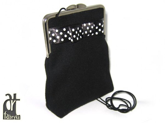 FILCOWE TOREBKI - polka.dots.black art fabryka
