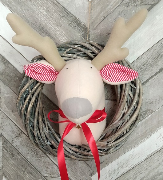 Wianek Świąteczny Renifer Prezent LalaShop