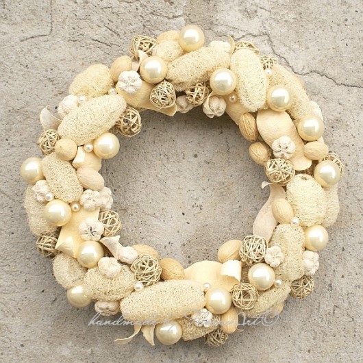 WHITE LUFFA wianek FloraArt