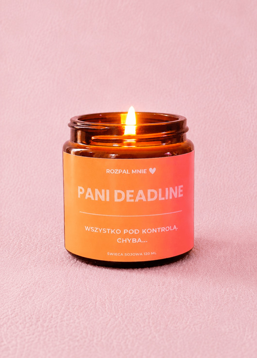 świece zapachowe Świeca sojowa Pani Deadline