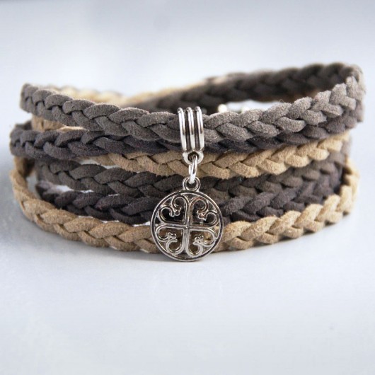 boho braid III :: grey & beige kaktusia