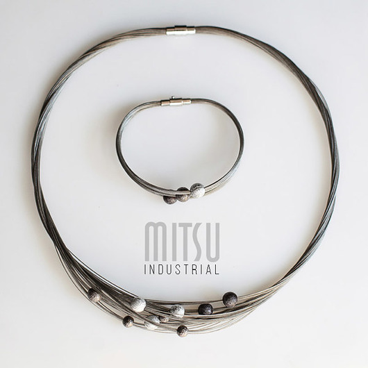 Komplet Industrial Silver Mitsu