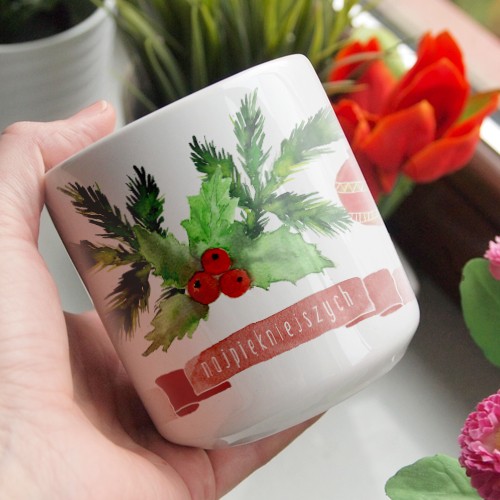 Najpiękniejszych Kubek Serce uszko ONE MUG A DAY