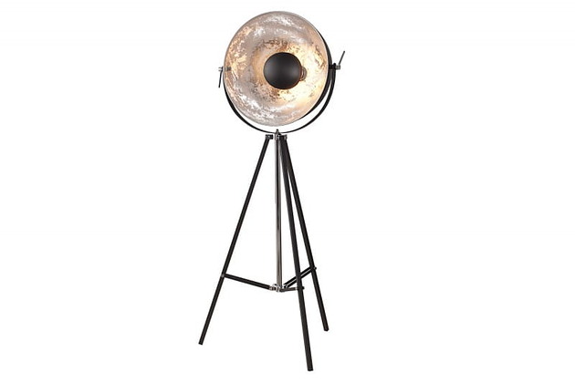 lampy do pokoju dziecka Lampa stojąca Studio czarna srebrny środek 160cm
