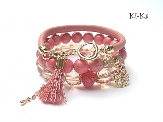 Coral and nude /03.07.15/ set KiKa pracownia
