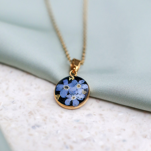 wisiory Wisiorek z niezapominajkami