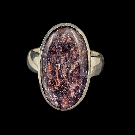 pierścionki srebrne Pierścionek iolite & sunstone