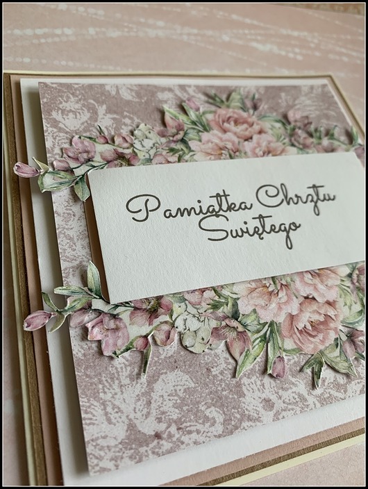 kartki scrapbooking Kartka Na Chrzest Święty / Pamiątka Chrztu