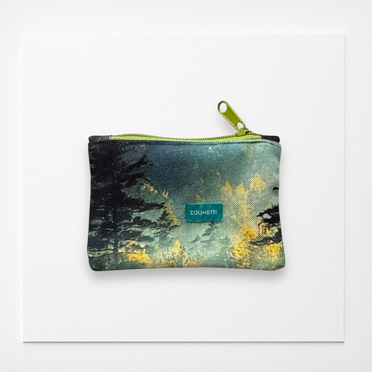 akcesoria różne Portfelik mini - panorama leśna