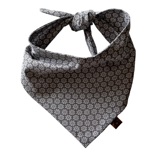 ubranka dla zwierząt Dwustronna bandana dla psa na wiązanie Kwiatki