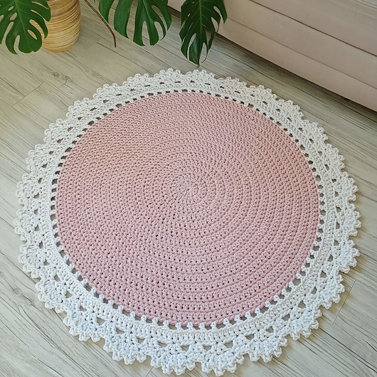 dywany Dywan okrągły ze sznurka bawełnianego 120cm