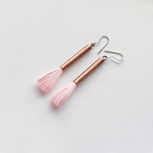 kolczyki z piórami PIÓRKO kolczyki