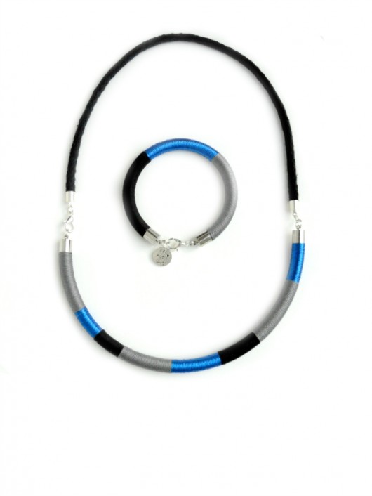 Komplet Midnight Glitter Blue pinsjewelry