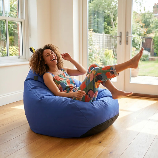 pufy do siedzenia Puf TIPI OSKAR PEREK kobaltowy