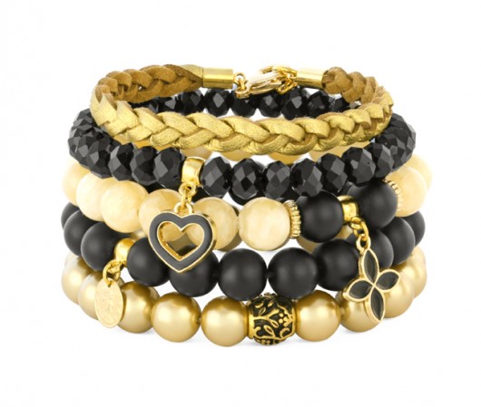 Honey,gold & black set. Lavoga