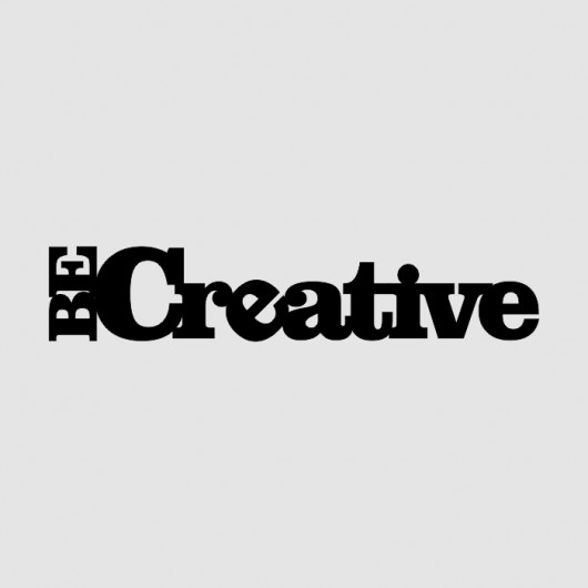 Napis 3D BE CREATIVE LOVINA PRINTS