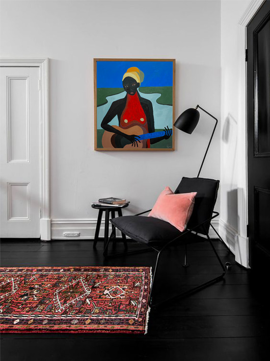 obrazy Obraz na płótnie surrealistyczny Evening concert 70 x 80 cm