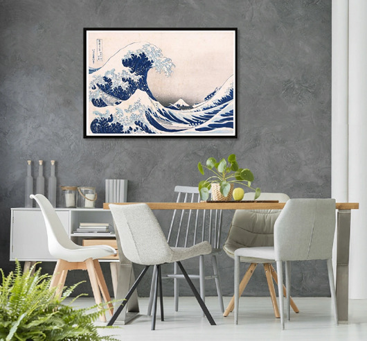 plakaty PLAKAT wielka fala w Kanagawie Hokusai Katsushika