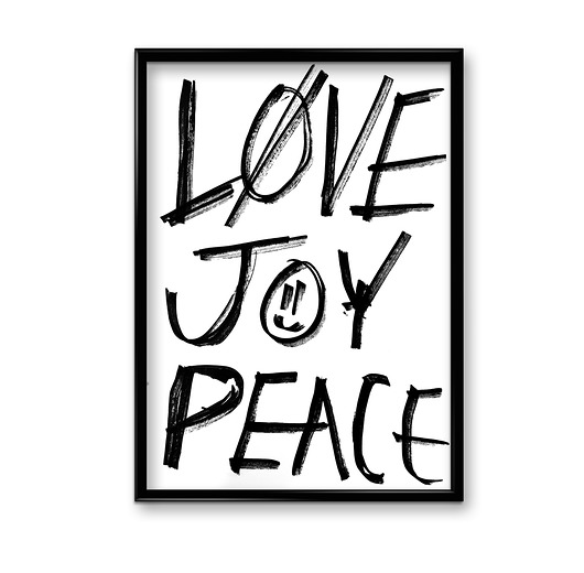 Plakat Love joy peace  Bury Lis