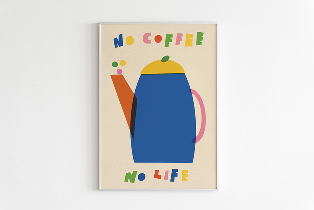 plakaty Plakat No coffee no life