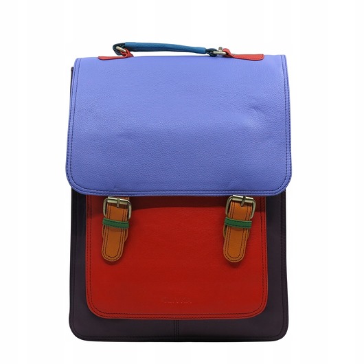 plecaki Plecak skórzany damski torebka 2w1 elegancki pojemny mieści A4 OLIVKA