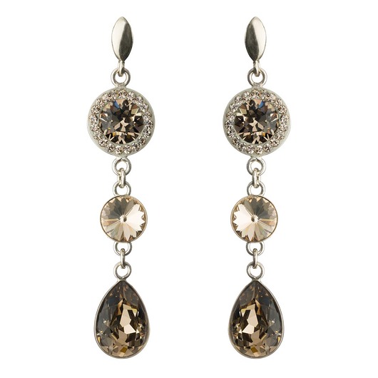 kolczyki swarovski Srebrne kolczyki z kryształami marki Swarovski