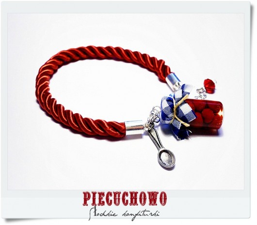 bransoletki ze szkła Słodka z wisienkami