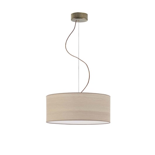 lampy wiszące Fornirowy żyrandol do sypialni w stylu skandynawskim HAJFA ECO fi - 40 cm