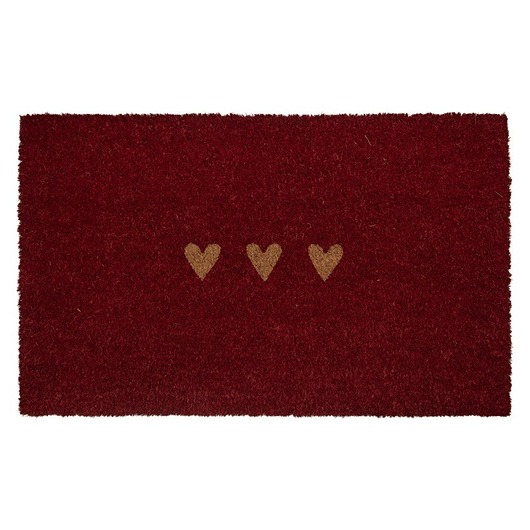 wycieraczki pod drzwi Wycieraczka wejściowa, kokosowa, serca 45x75 cm