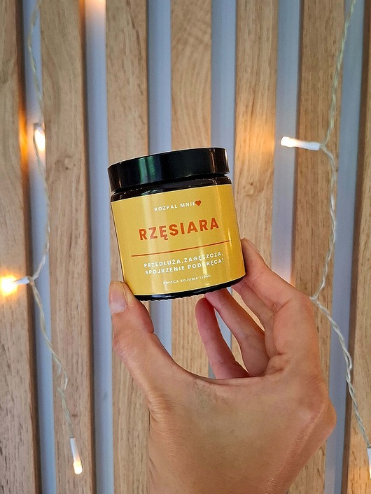 świece zapachowe Świeca sojowa RZĘSIARA