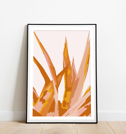 grafiki i ilustracje "Plant"- Nowoczesna Grafika Ścienna