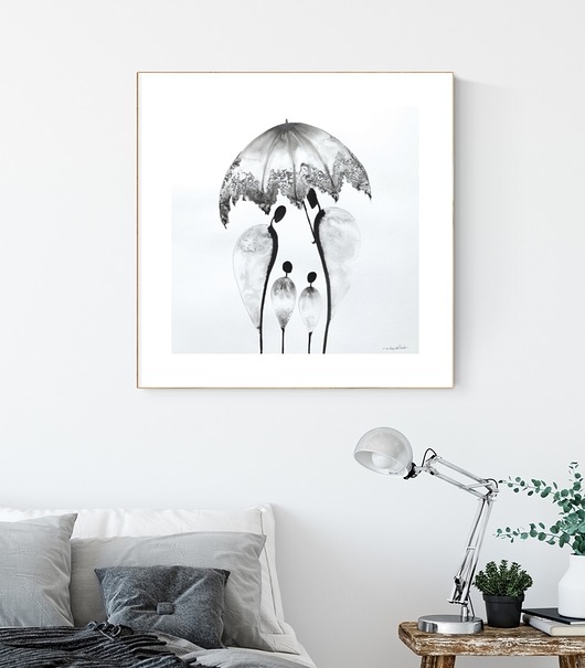grafiki i ilustracje Grafika 40X40 cm wykonana ręcznie zam