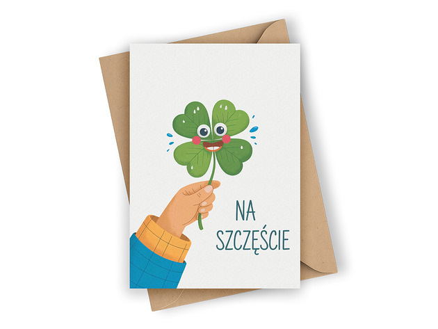 kartki okolicznościowe - wydruki Kartka okolicznościowa- Na szczęście
