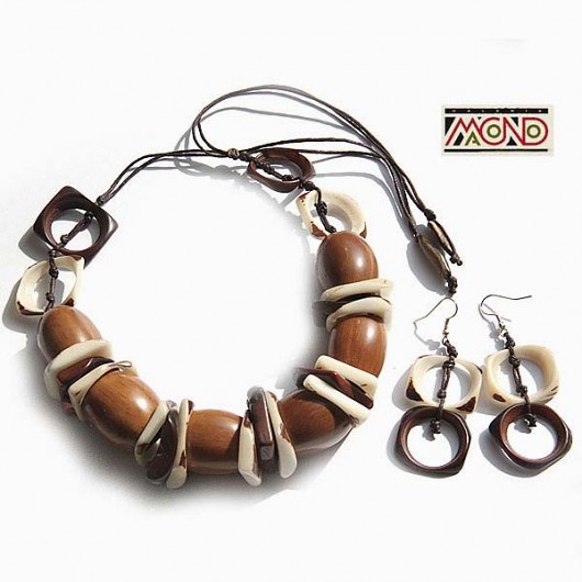 Komplet z kokosu i tagua (7)   Galeria Macondo